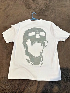 Revenge Bones T-Shirt Graphic Short Sleeve Tee White